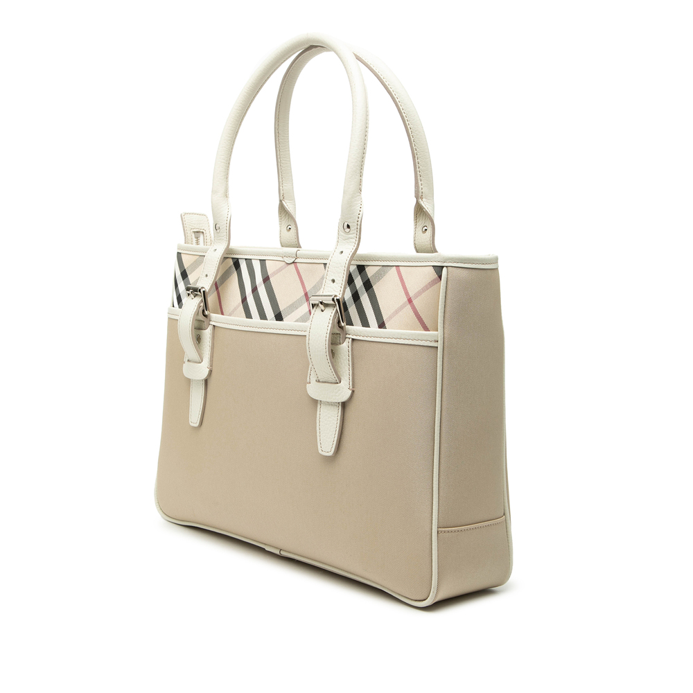 Pre-Loved Burberry Nova Check Nylon Tote - Picture 2 of 6